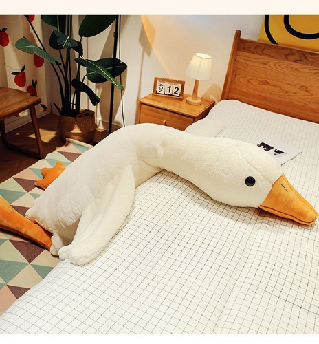 Cozy Up with Our Soft Big Plush Duck - the Perfect Companion for Your Next Movie Night